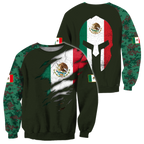 Mexican Coat Of Arm 3D All Over Printed Shirts DQB10142002