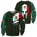 Mexican Coat Of Arm 3D All Over Printed Shirts DQB10142002