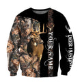 Deer Hunting Customize Name 3D hoodie shirt for men and women MH110920