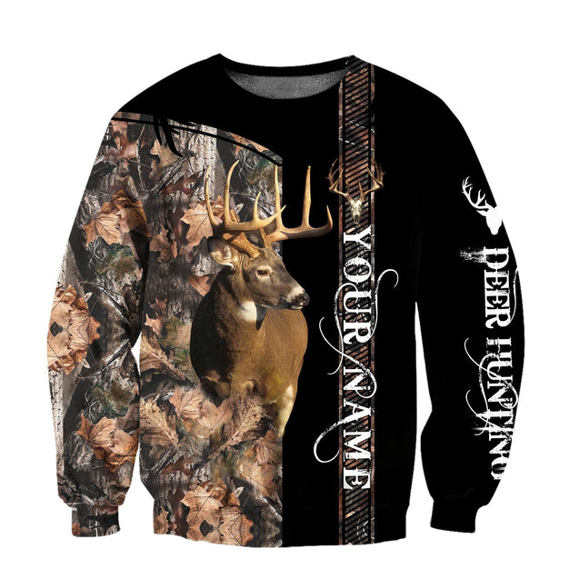 Deer Hunting Customize Name 3D hoodie shirt for men and women MH110920