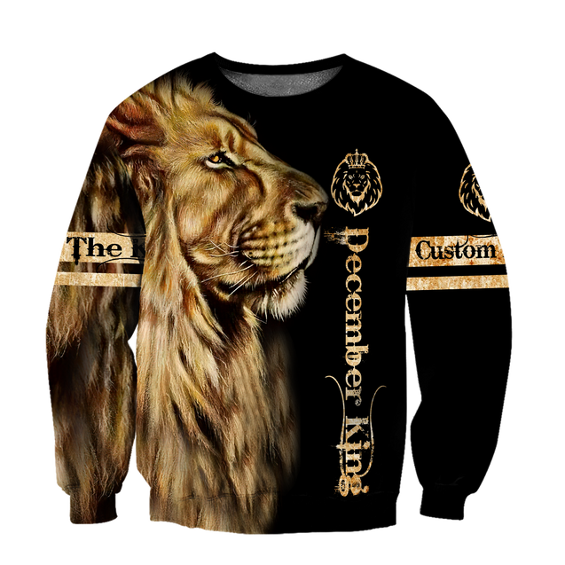 Custom Name December King 3D All Over Printed Unisex Shirts