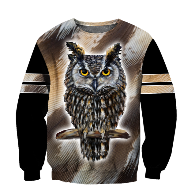 Owl 3d hoodie shirt for men and women QB05162001-Apparel-HG-Sweater-S-Vibe Cosy™