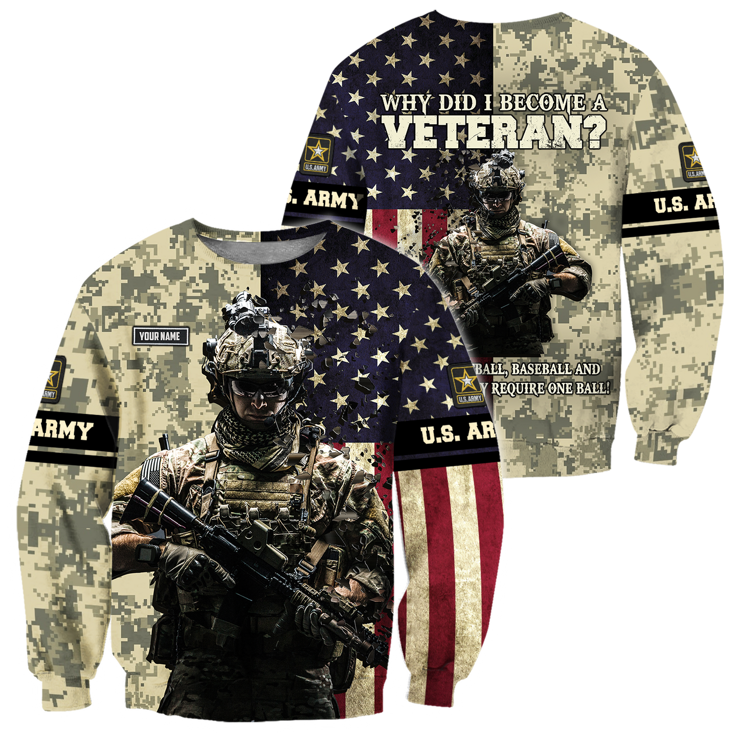 US Army Veteran 3D All Over Printed Shirts For Men and Women DQB16102001ST