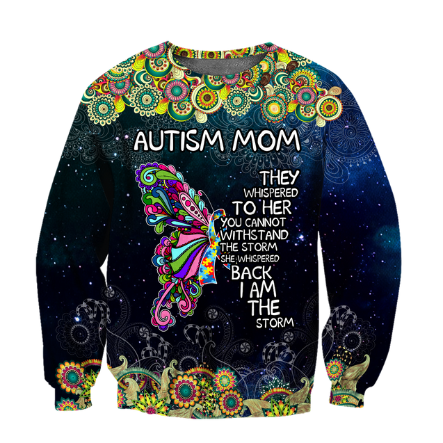 Autism Mom-Butterfly 3D All Over Print Shirts DQB08142002