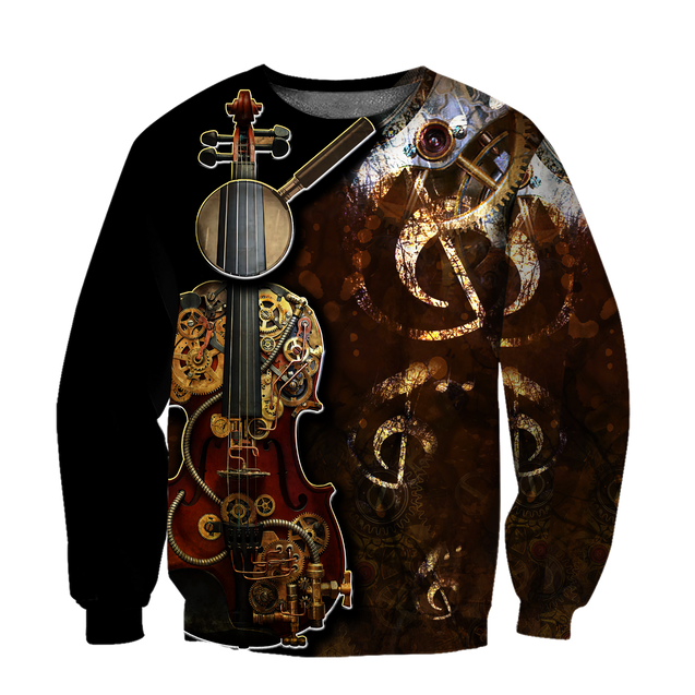 Steampunk Violin Mechanic All Over Printed Hoodie For Men and Women MH11112001CL