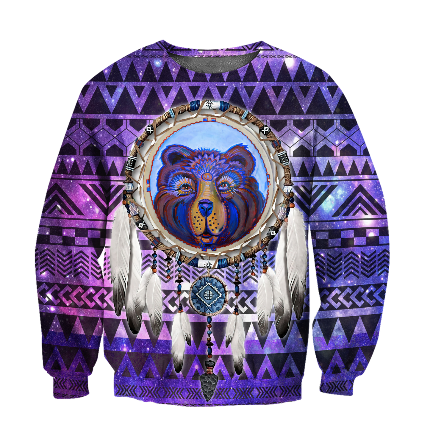 Bear Native American 3D All Over Printed Unisex Shirts