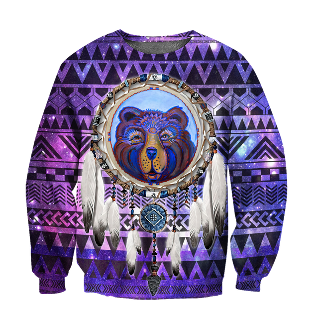 Bear Native American 3D All Over Printed Unisex Shirts