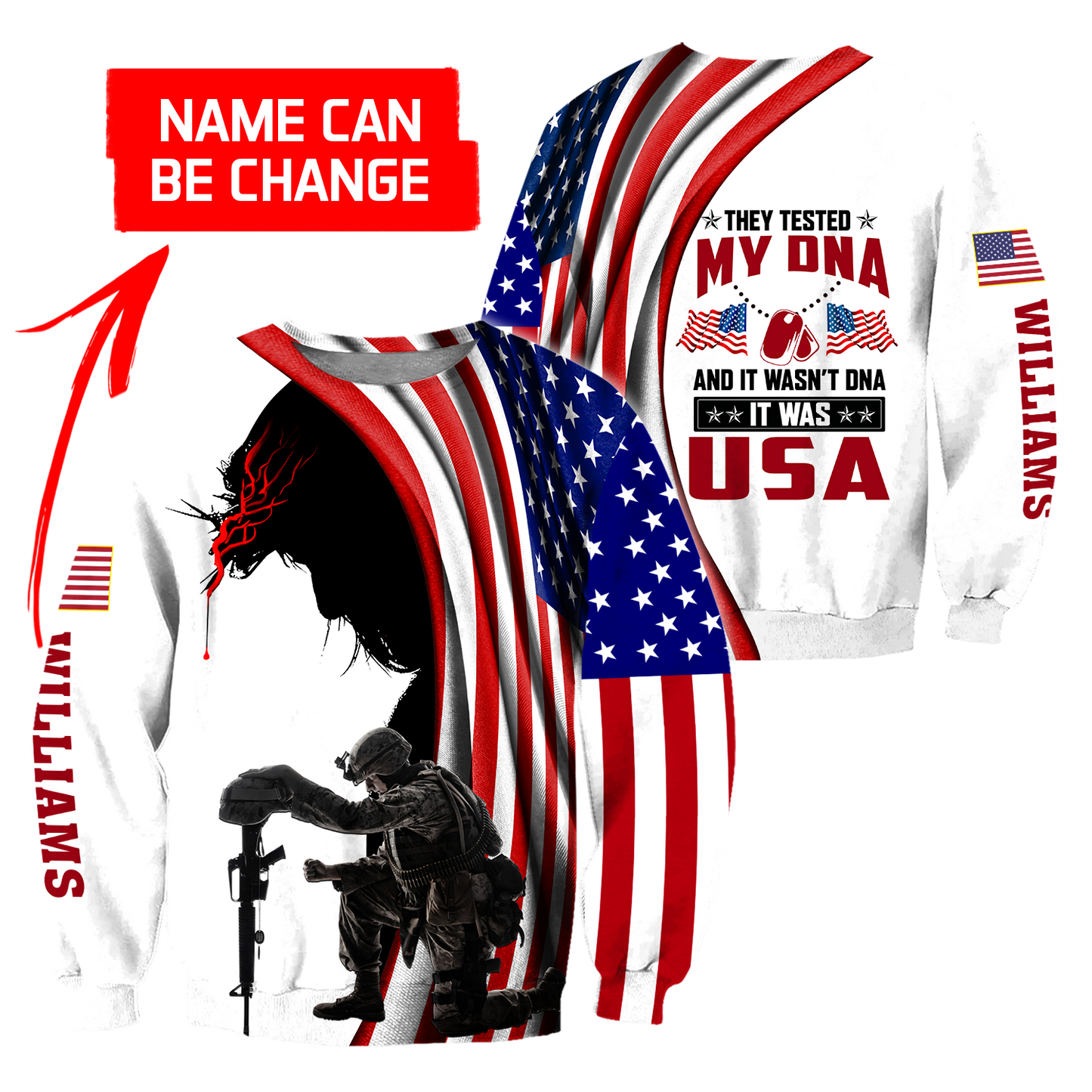 It Was USA 3D All Over Printed Shirts For Men and Women MH151020