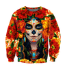 All Over Printed Day Of The Dead Skull HHT01092005-MEI