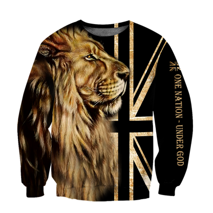 England - One Nation Under God 3D All Over Printed Unisex Shirt