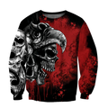Love Skull 3D all over printed for man and women-Apparel-PL8386-Sweatshirt-S-Vibe Cosy™