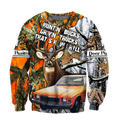 Hunting Bucks and Driving Trucks 3D All Over Print Hoodie DQB09242001