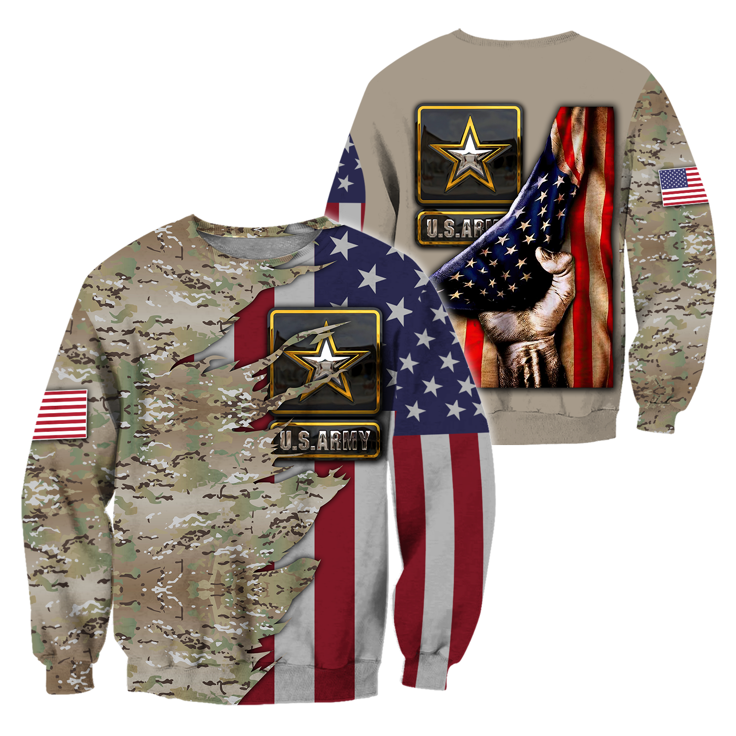 US Army 3D All Over Printed Shirts  MH1210201