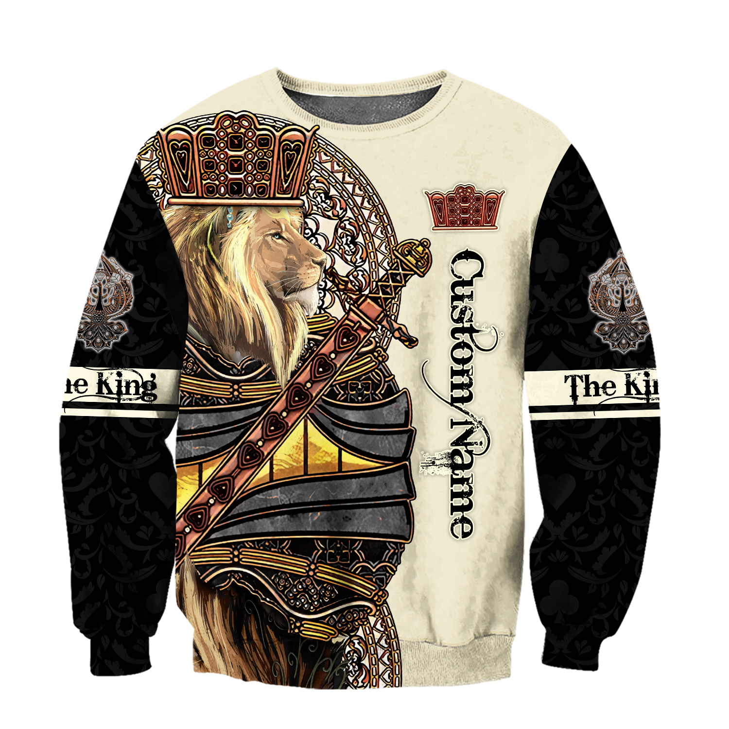 Custom Name King Lion 3D All Over Printed Unisex Shirts