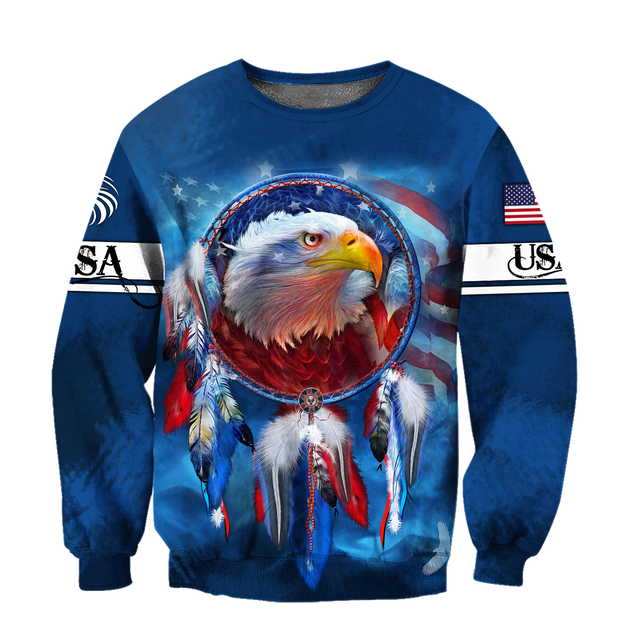 Eagle American Flag 3D All Over Printed Shirts For Men & Women-Apparel-TA-Sweatshirts-S-Vibe Cosy™