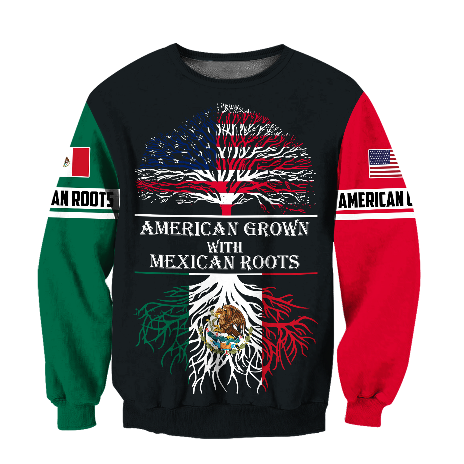 American Grown With Mexican Roots 3D All Over Printed Shirts For Men and Women QB06112003