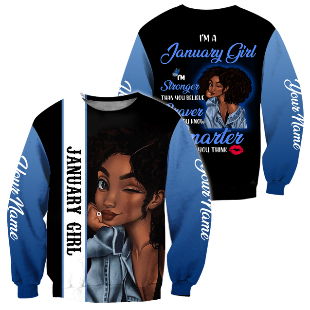 January Girl 3D All Over Printed Shirts For Women