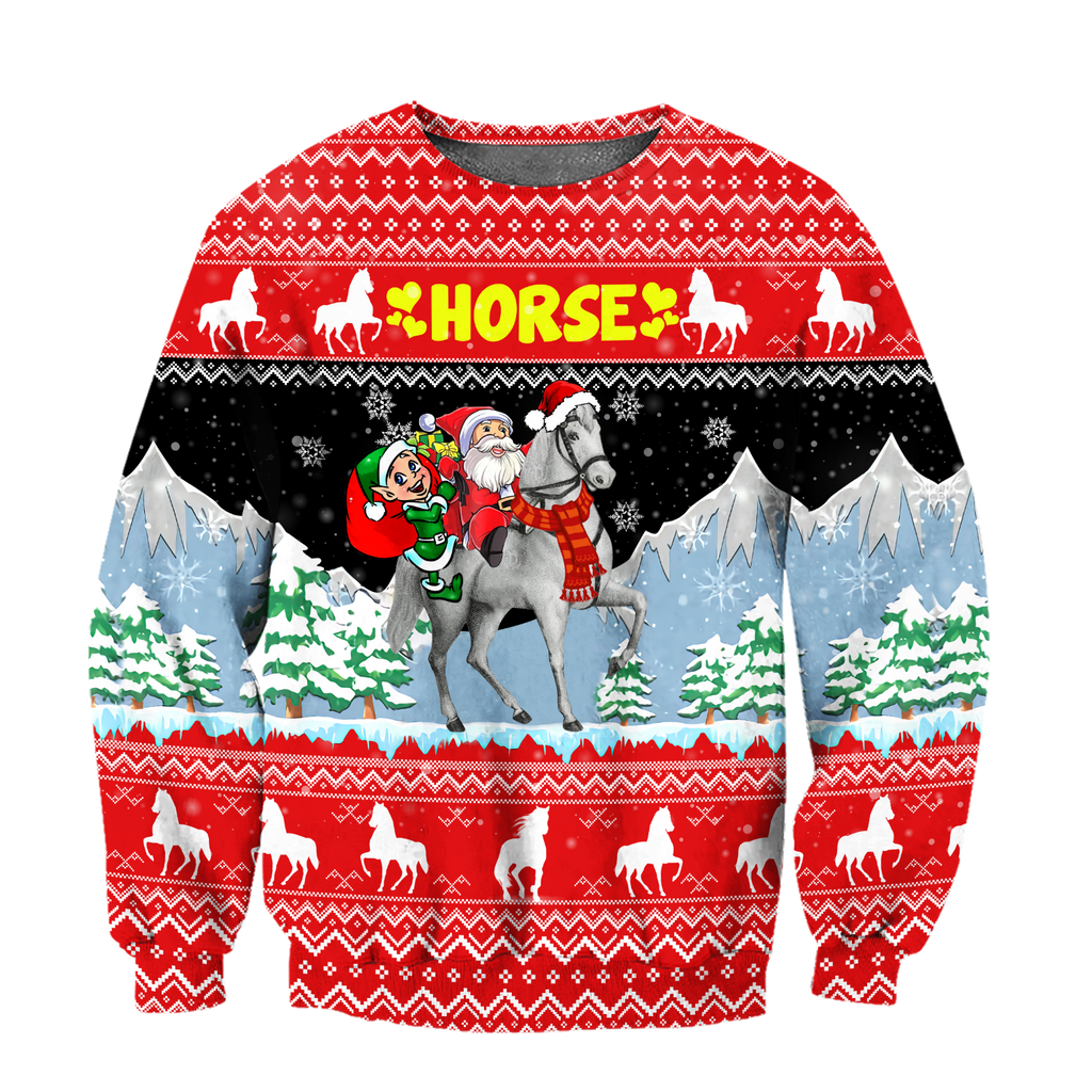 Horse Christmas 3D Shirt For Men And Women HHT16102006