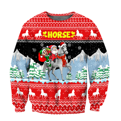 Horse Christmas 3D Shirt For Men And Women HHT16102006