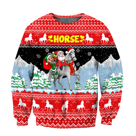 Horse Christmas 3D Shirt For Men And Women HHT16102006