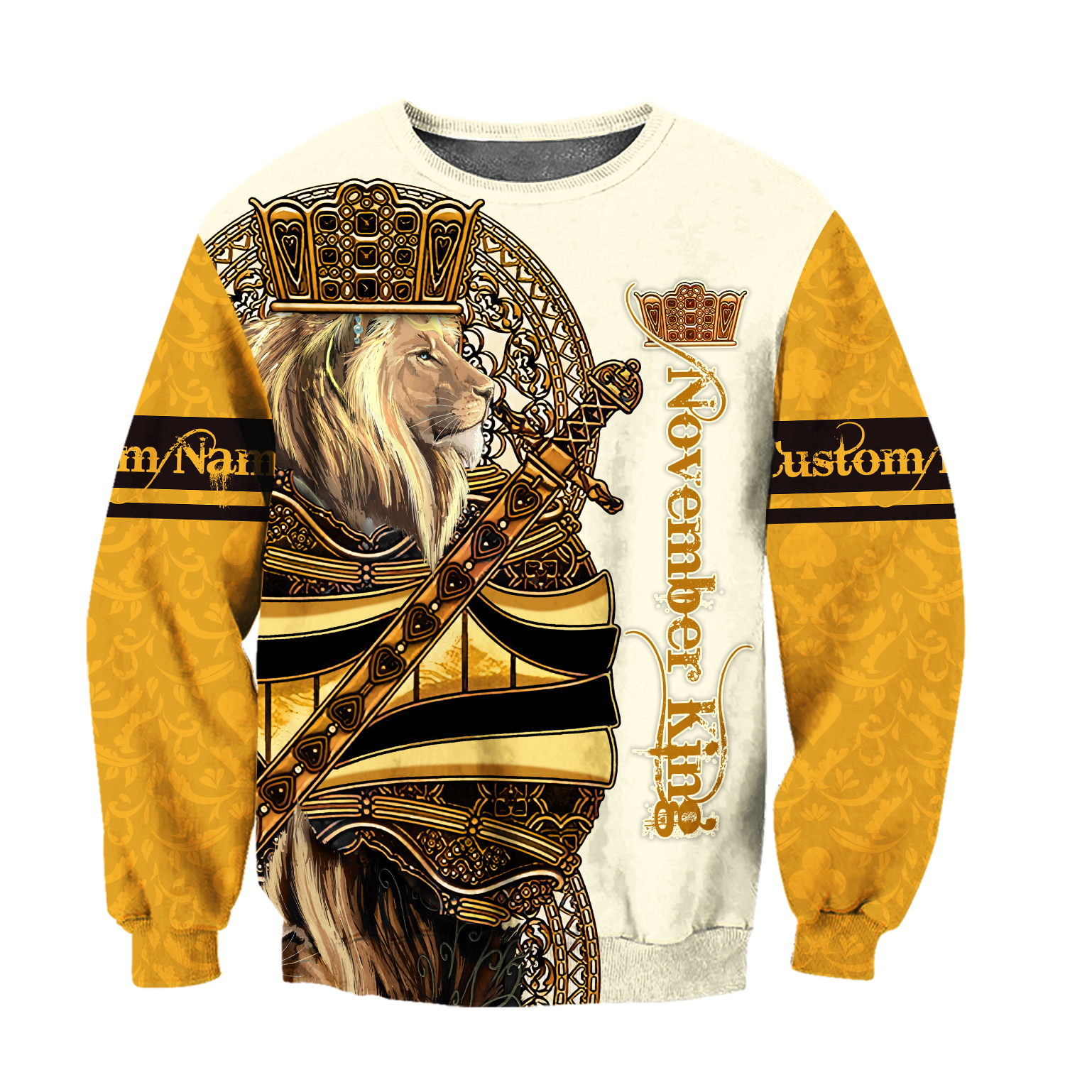 Custom Name November King 3D All Over Printed Unisex Shirts