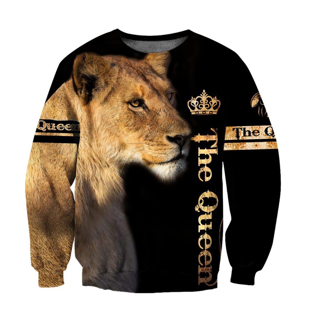 Queen Lion 3D All Over Printed Unisex Shirts
