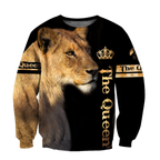 Queen Lion 3D All Over Printed Unisex Shirts