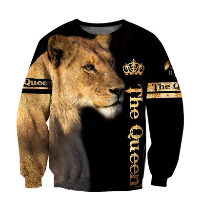 Queen Lion 3D All Over Printed Unisex Shirts