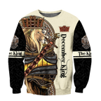 December Black King Lion  3D All Over Printed Unisex Shirts