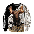 Moose Hunting 3D All Over Print  Hoodie MH180820