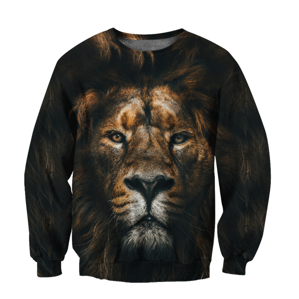 The Silence of Lion Over Printed Hoodie