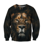 The Silence of Lion Over Printed Hoodie