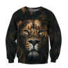 The Silence of Lion Over Printed Hoodie