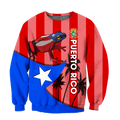 Puerto Rico Caribbean Frog Shirts TH20061608S-Apparel-TQH-SweatShirts-S-Vibe Cosy™