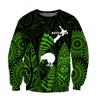 New zealand maori surf green 3d all over printed for men and women