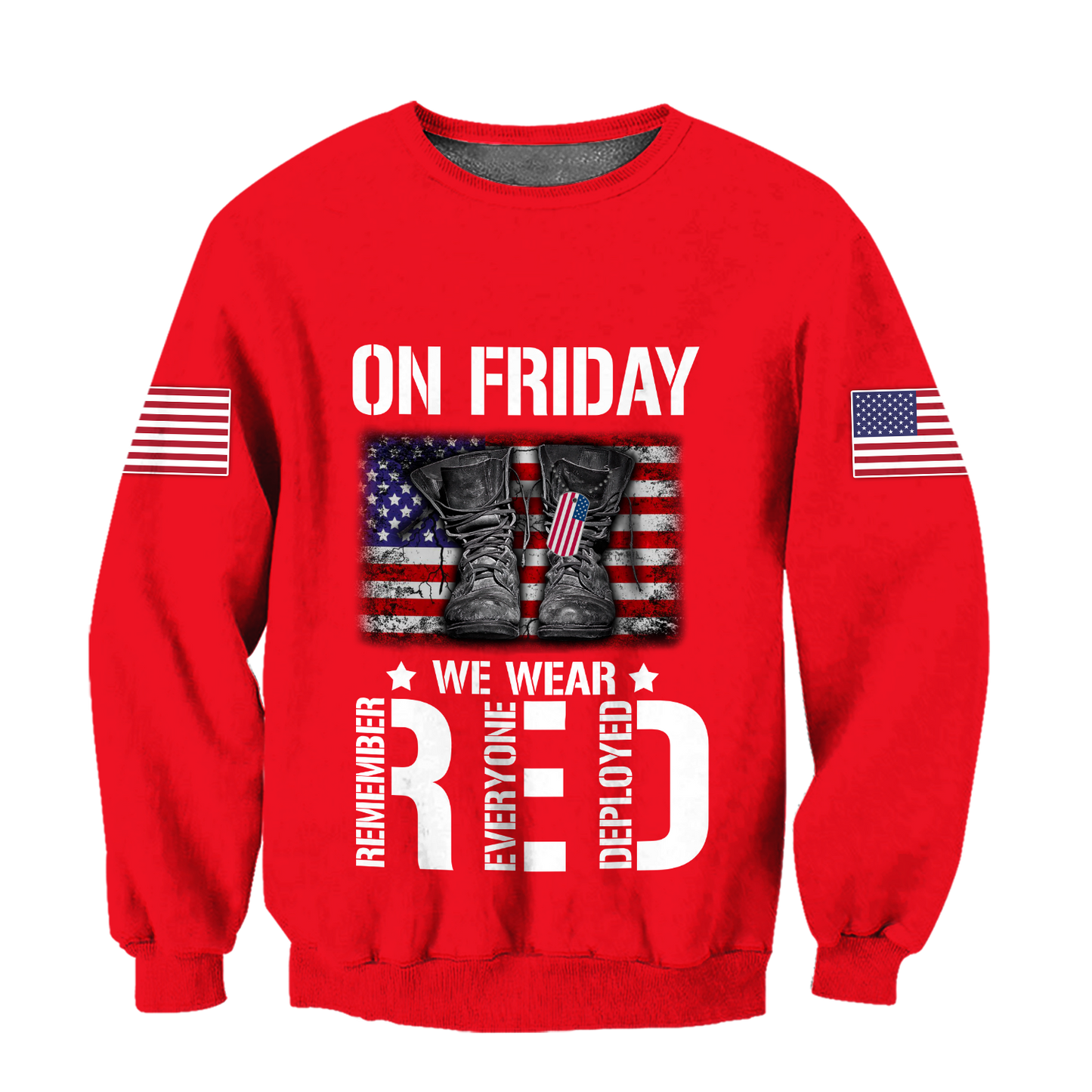 On Friday We Wear Red 3D All Over Printed Shirts For Men and Women TA09222001