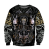 Skull King All Over Printed Hoodie For Men And Women MEI