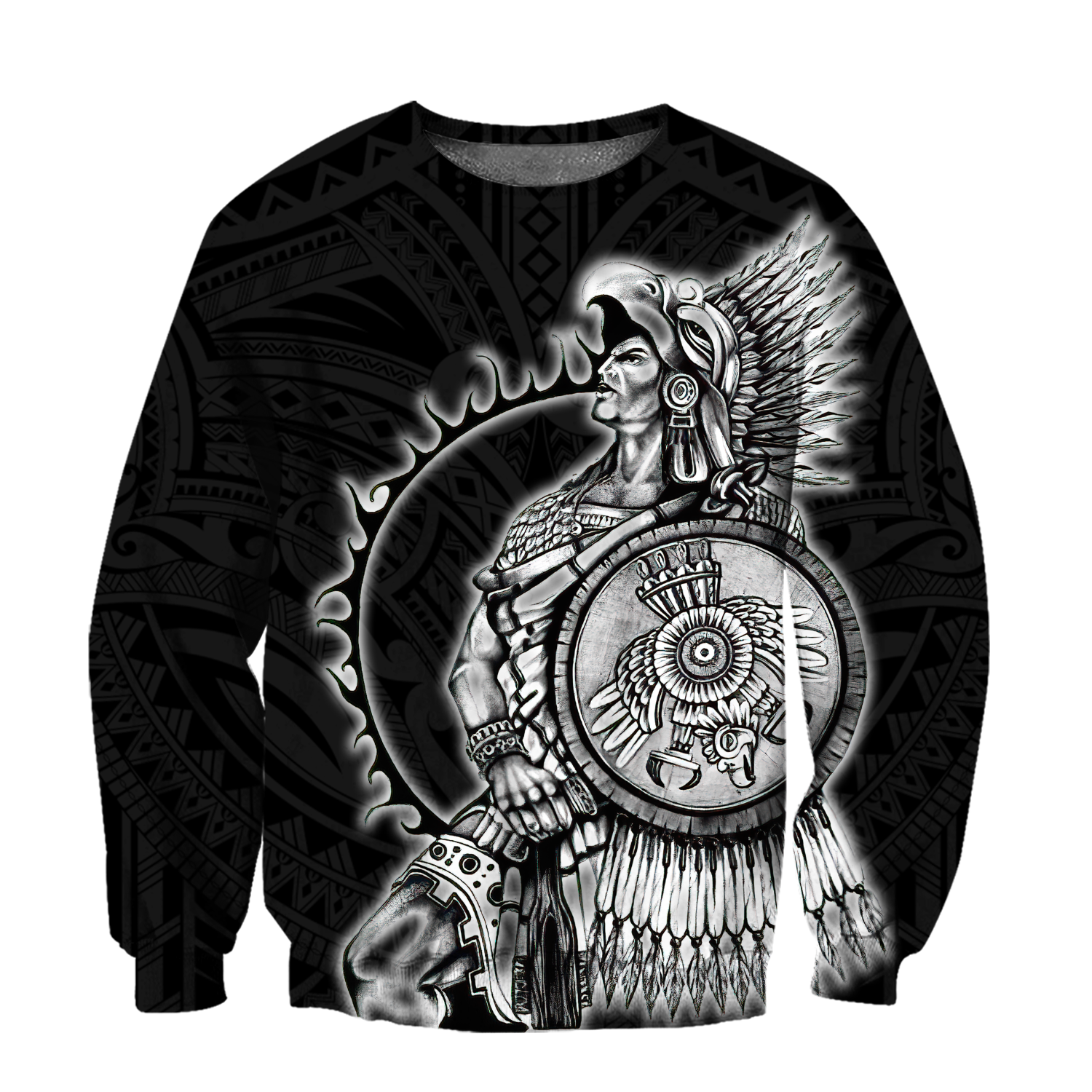 Mexican Aztec Warrior 3D All Over Printed Shirts DQB07162001