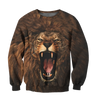 The Alpha King Lion Over Printed Hoodie