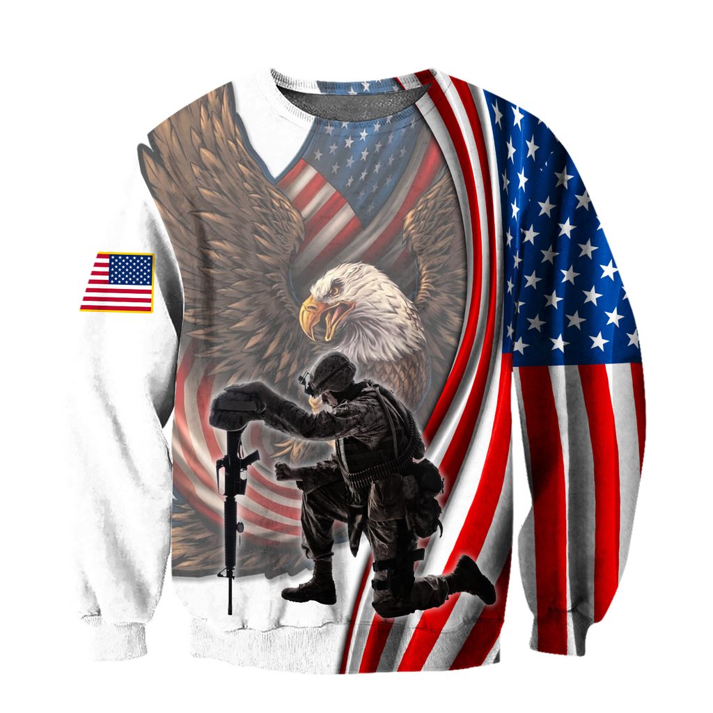 Stand For The Flag Knee For The Fallen 3D All Over Printed Shirts For Men and Women