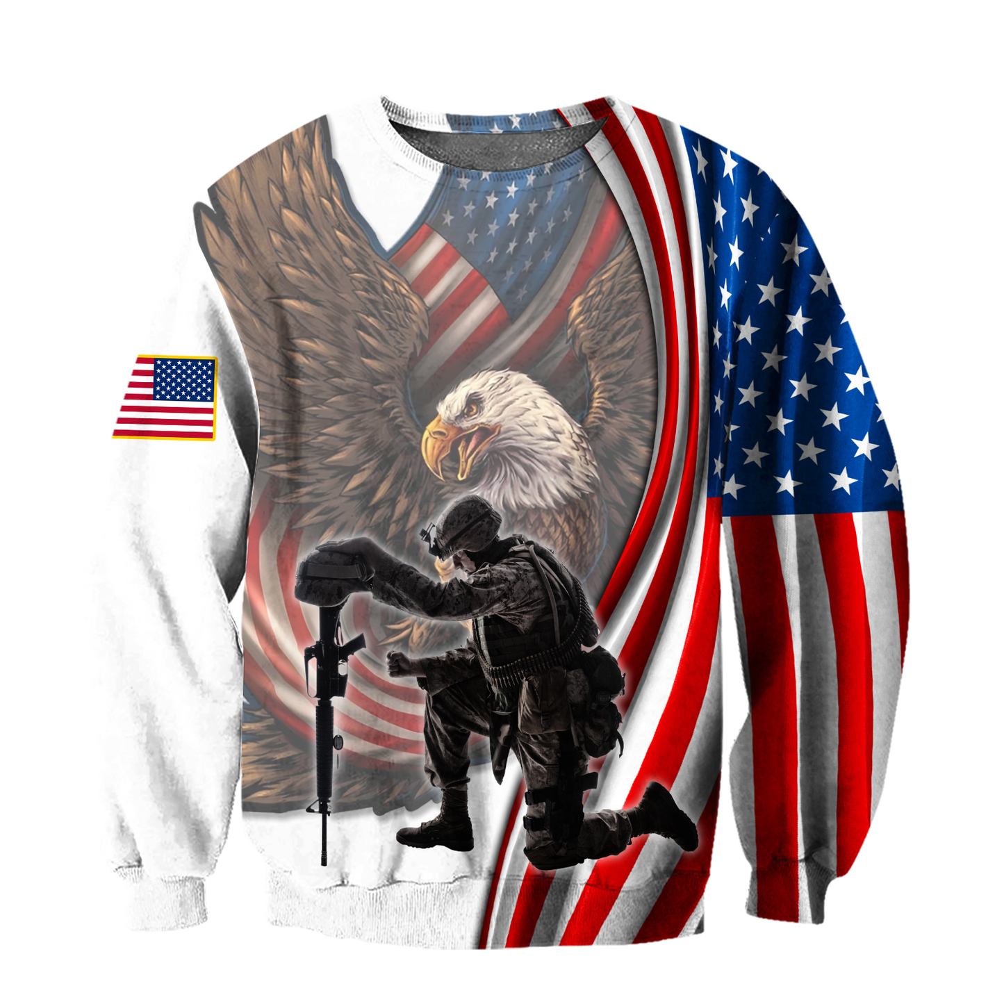 Stand For The Flag Knee For The Fallen 3D All Over Printed Shirts For Men and Women