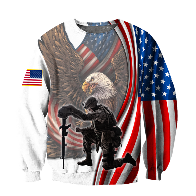 Stand For The Flag Knee For The Fallen 3D All Over Printed Shirts For Men and Women