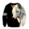 White Wolf 3D All Over Printed Hoodie For Men and Women MH0110202