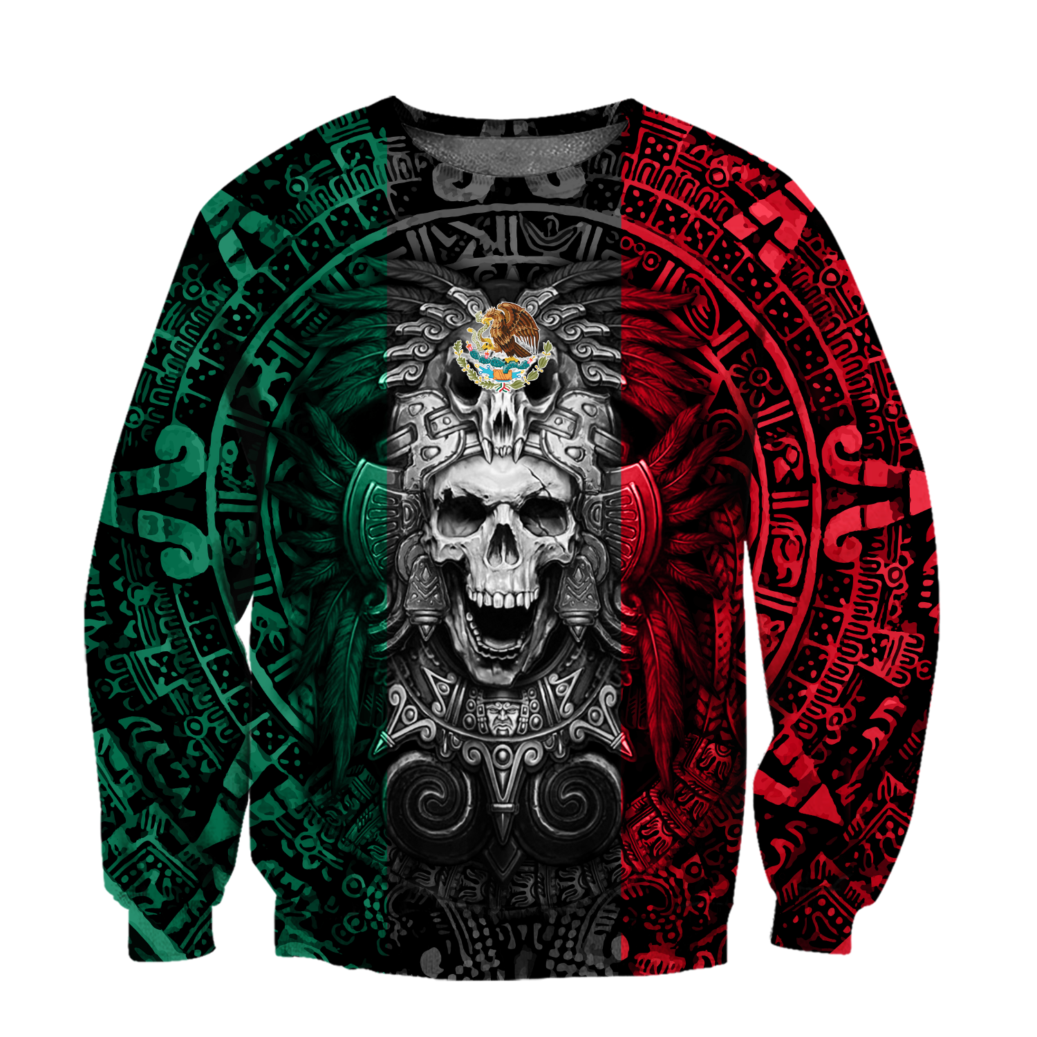 Mexican Aztec Warrior 3D All Over Printed Shirts For Men and Women QB07012004