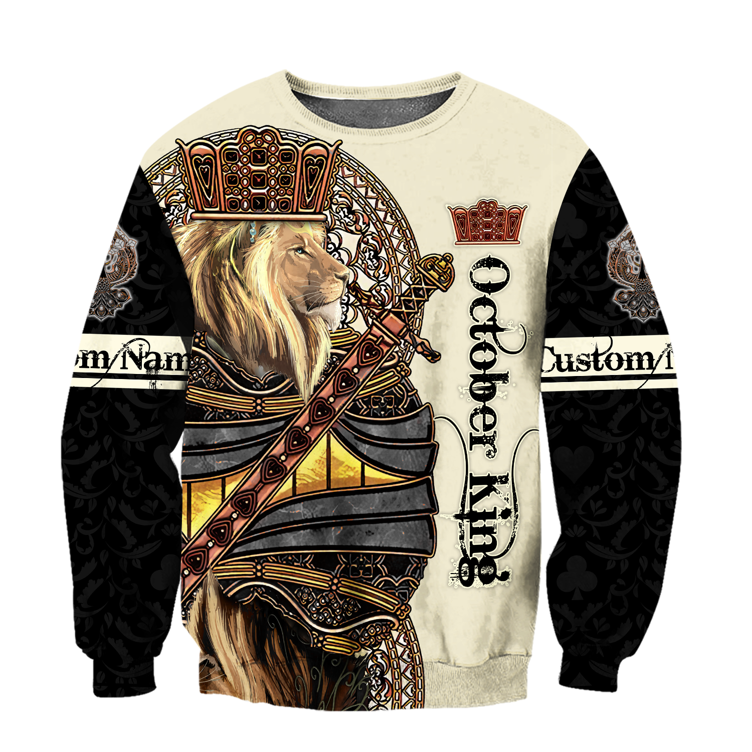 Custom Name October King 3D All Over Printed Unisex Shirts