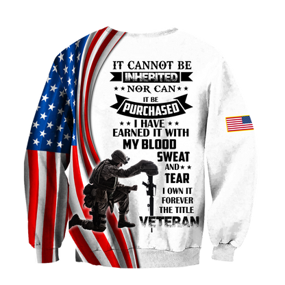 I Own It Forever The Title Veteran US Veteran 3D All Over Printed Shirts For Men and Women DQB09162002S