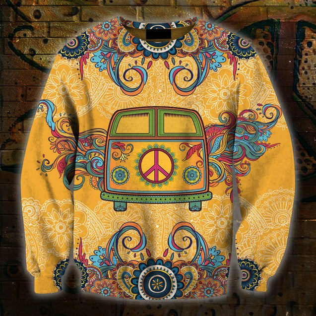 3D All Over Print Bus Hippie Hoodie-Apparel-HD09-Sweat Shirt-S-Vibe Cosy™