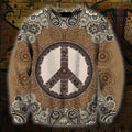 3D All Over Print Mosaic Hippie Hoodie-Apparel-HD09-Sweat Shirt-S-Vibe Cosy™