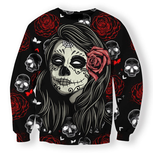 3D All Over Print Skull Tatoo Hoodie-Apparel-HD09-Sweat Shirt-S-Vibe Cosy™