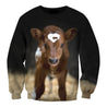 Beautiful Baby Cow Shirts TT-Apparel-TT-Sweat Shirt-S-Vibe Cosy™